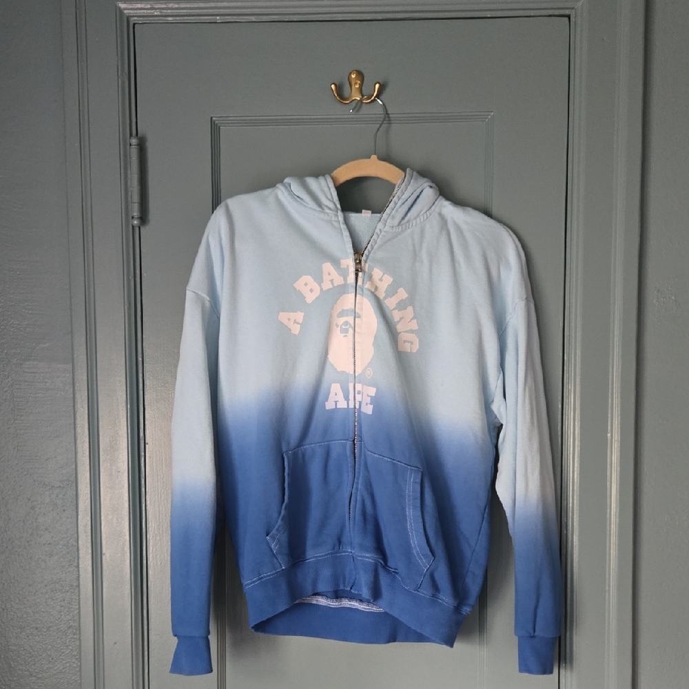 **Bape** Blue Gradient Hoodie